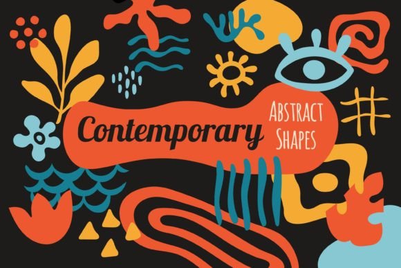 Download 33 Contemporary Abstract Organic Shapes - Organic Collection