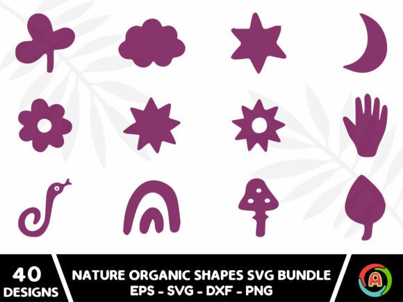 Download Nature Organic Shapes Svg Bundle - Organic Collection