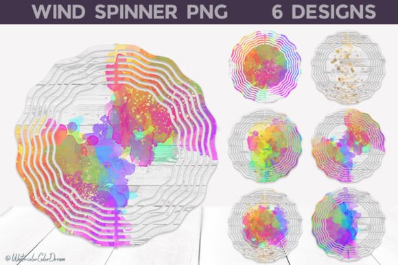 Download Watercolor Stains Wind Spinner - Watercolor stains Collection