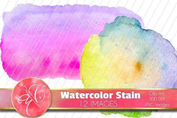 Download Watercolor Stains Clip Art, 12 Images - Watercolor stains Collection