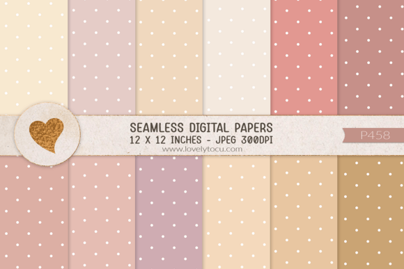 Download Pastel Polka Dot Seamless Paper Pack - Sea Collection