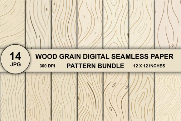 Download Wood Grain Seamless Pattern Bundle - Sea Collection