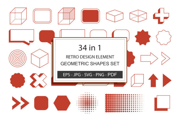 Download Retro Design Element Geometric Shape - Retro Collection